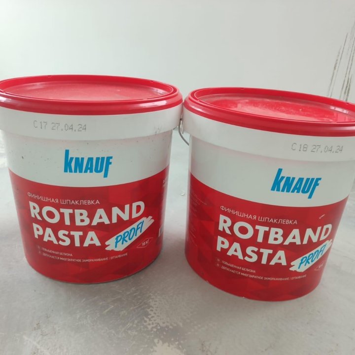 Финишная шпаклёвка Rotband pasta profi,