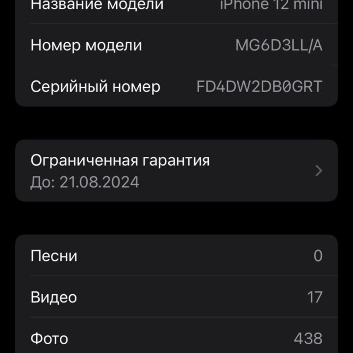 Айфон 12 мини