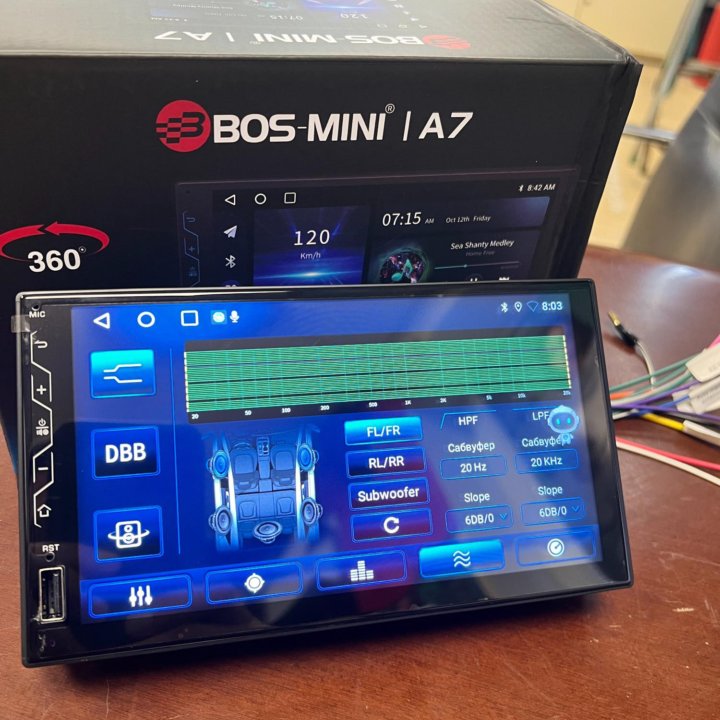 Магнитола BOS-mini A7 DSP, 7