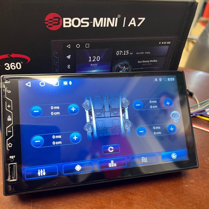 Магнитола BOS-mini A7 DSP, 7