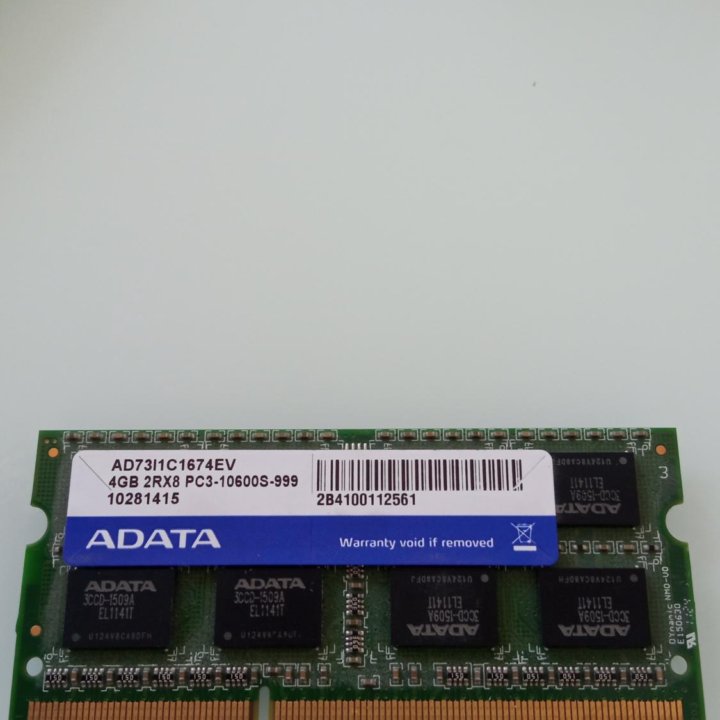 Память для ноутбука SODIMM ADATA ddr3 4g 10600