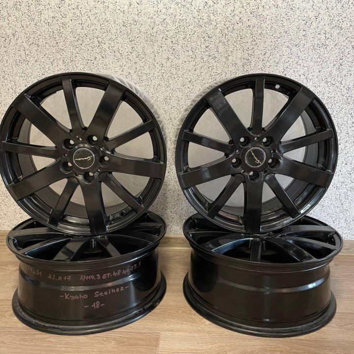 Литые диски kyoho 7хR17 5x114,3 ET45 DIA73.1 -4шт.