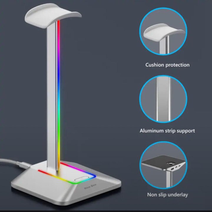 Подставка для наушников с RGB подсветкой Z8