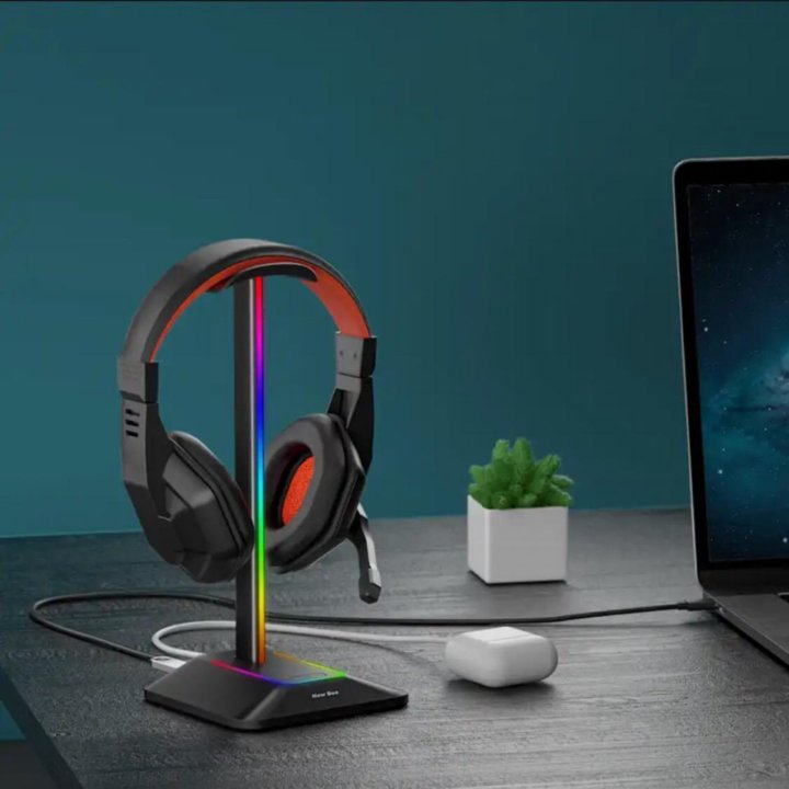 Подставка для наушников с RGB подсветкой Z8