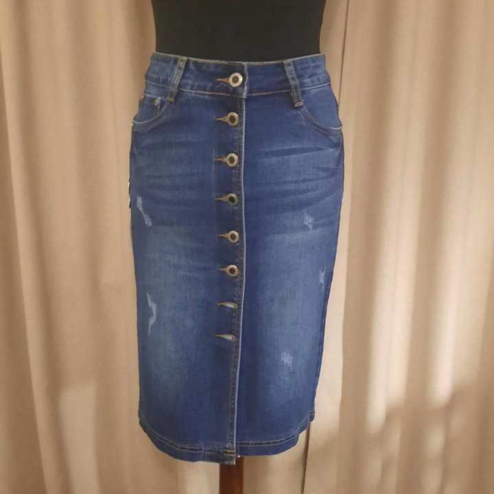 Юбка джинсовая