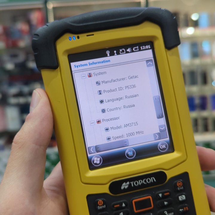 Полевой контроллер TopCon Getac PS336