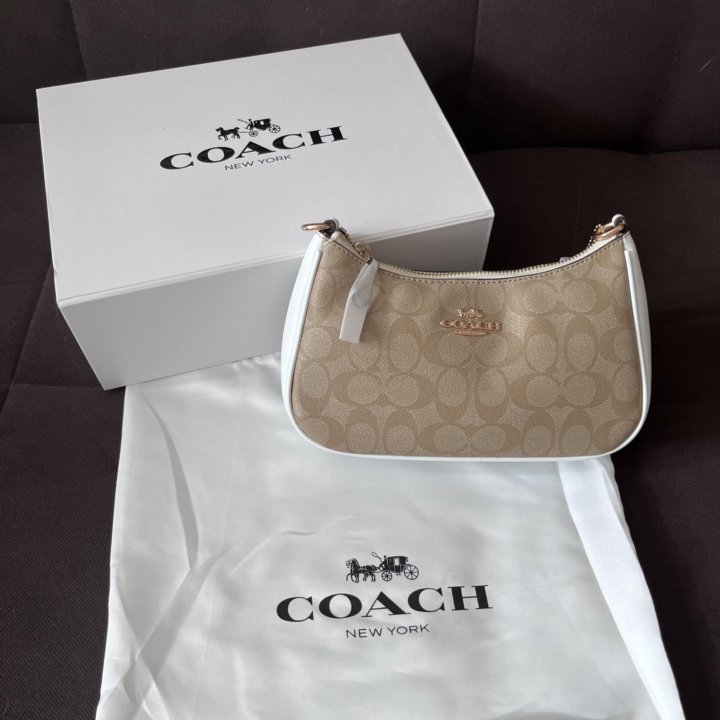 Сумка женская coach натуральная кожа