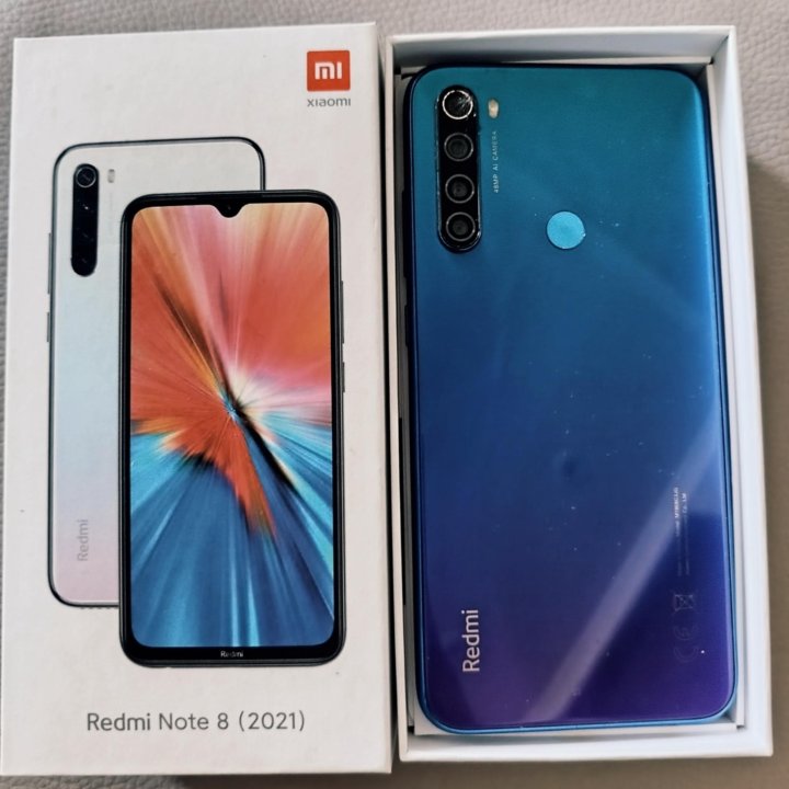 Смартфон Xiaomi Redmi Note 8 2021 64 ГБ синий