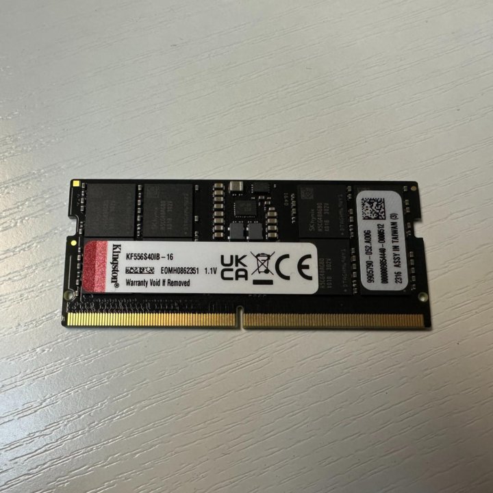 Память Kingston для ноутбука DDR5/ 5600мгц/ 16GB