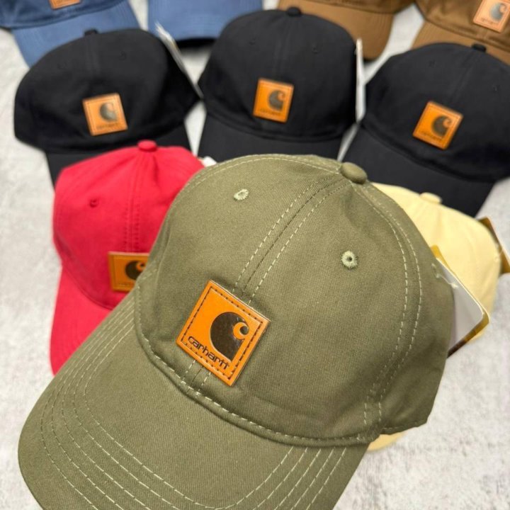 Бейсболка Carhartt, кожаная этикетка 