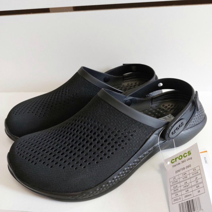 Кроксы сабо CROCS шлепанцы черные