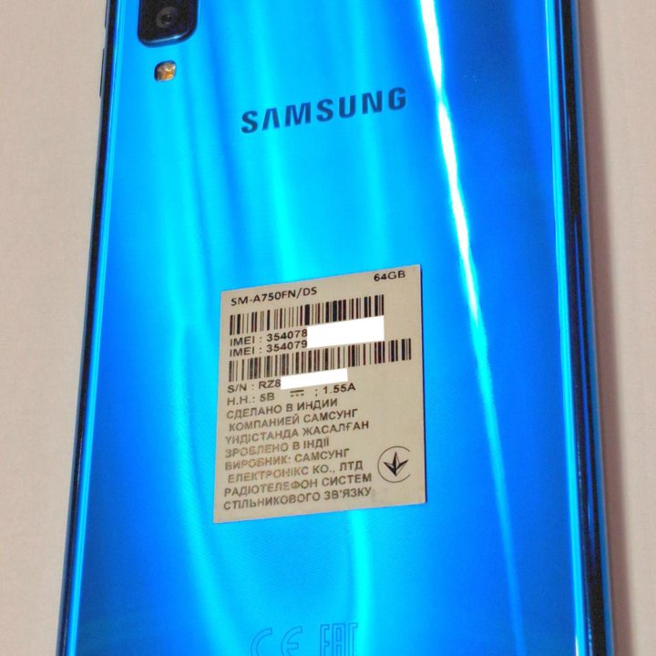 SAMSUNG A7 (2018) 4/64 GB (SM-A750FN/DS) синий