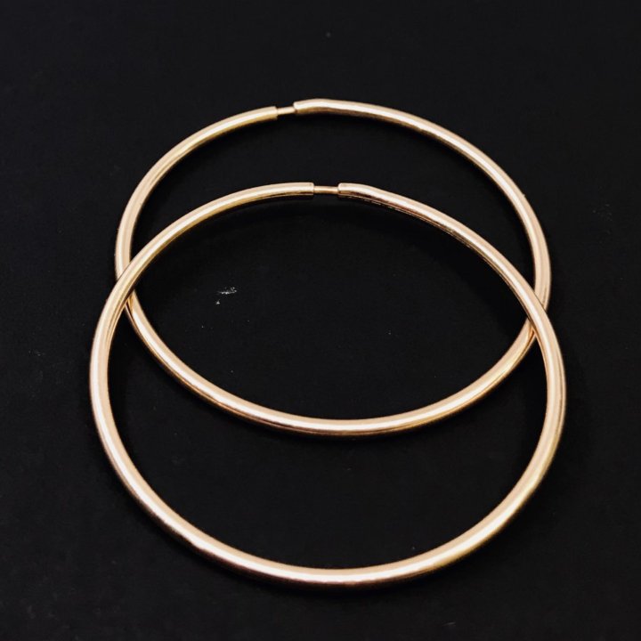 Серьги золото