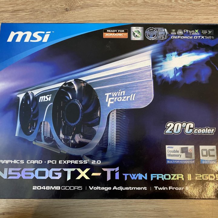 Видеокарта MSI N560GTX-Ti Twin Frozr II 2GD5/OC 2