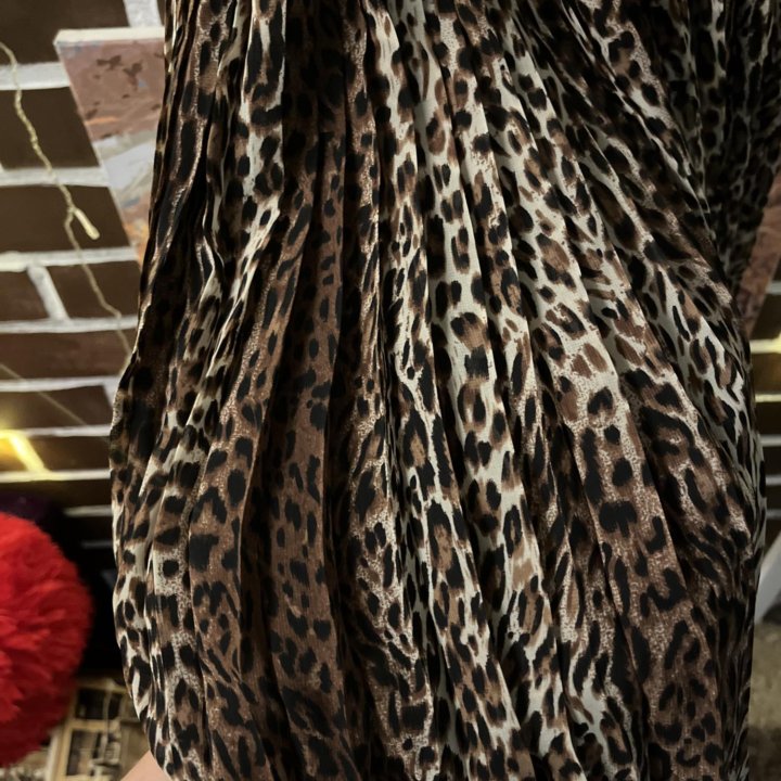 Платье , леопард  “Lime”