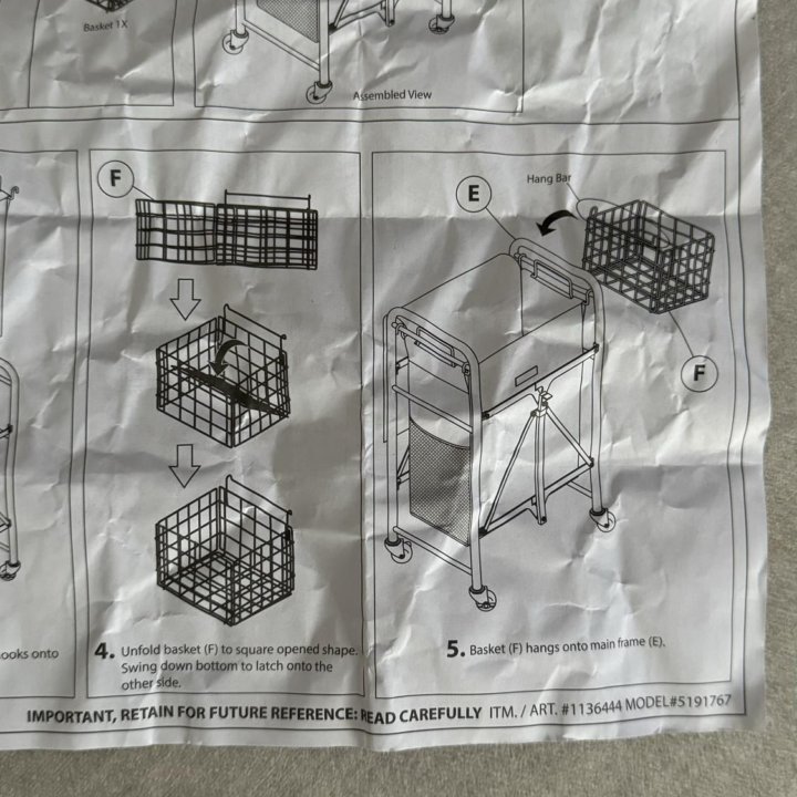 ARTESA складная тележка для белья