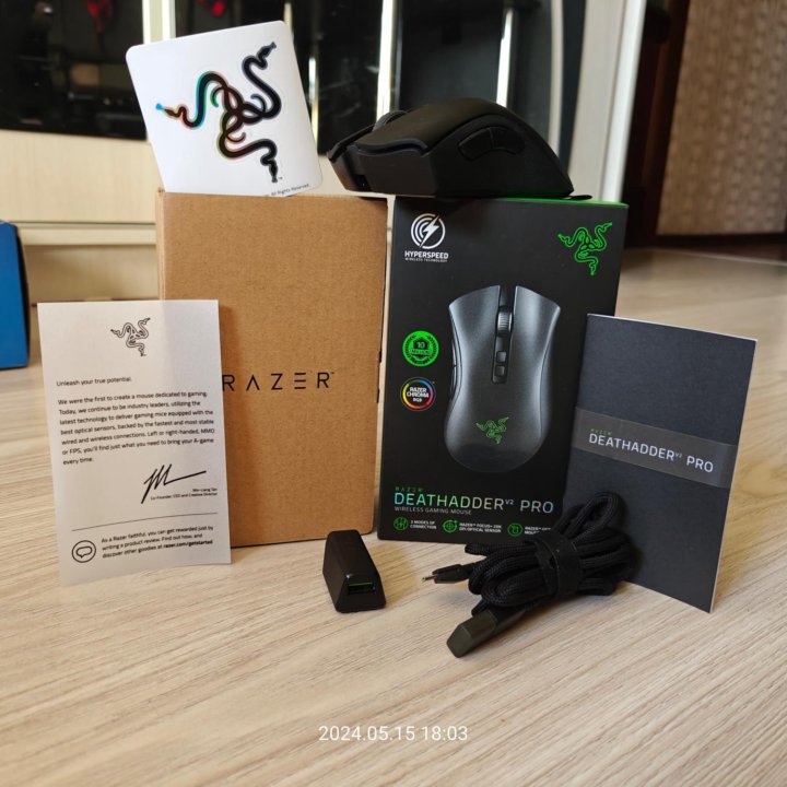 Беспроводная игровая мышь Razer Deathadder v2 pro