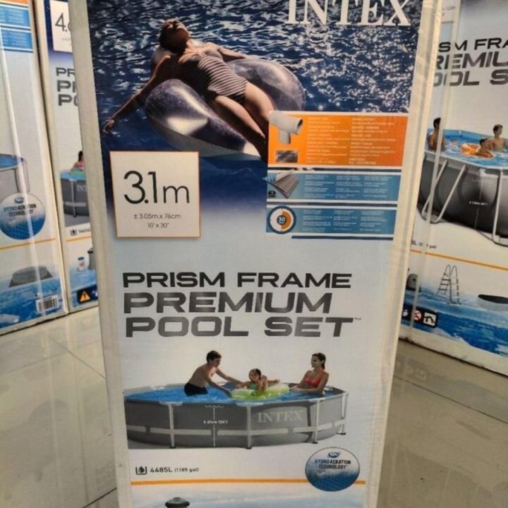 Каркасный бассейн intex серия prism frame круглый