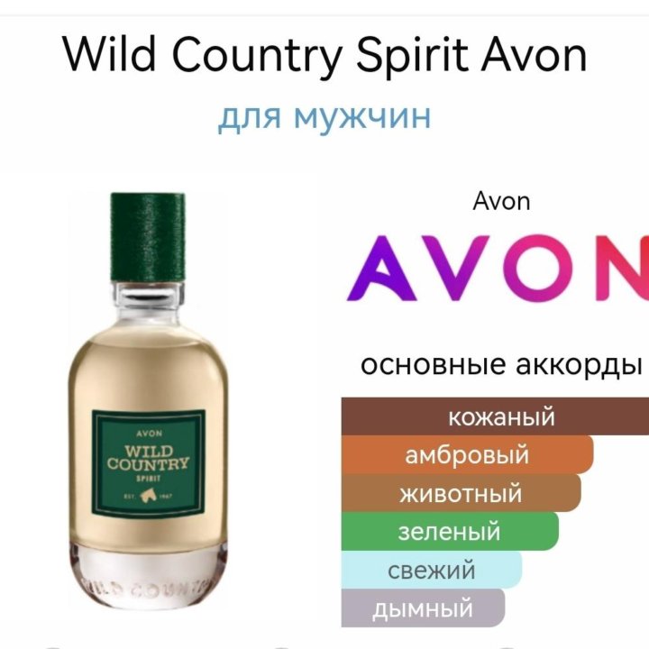 Туалетная вода мужская Avon