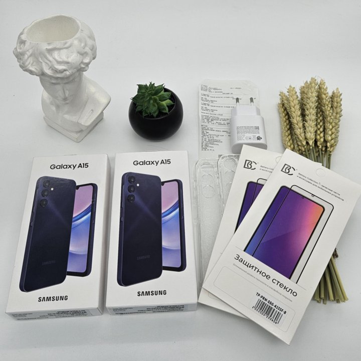 Samsung A15 8/256GB, новый, полный комплект