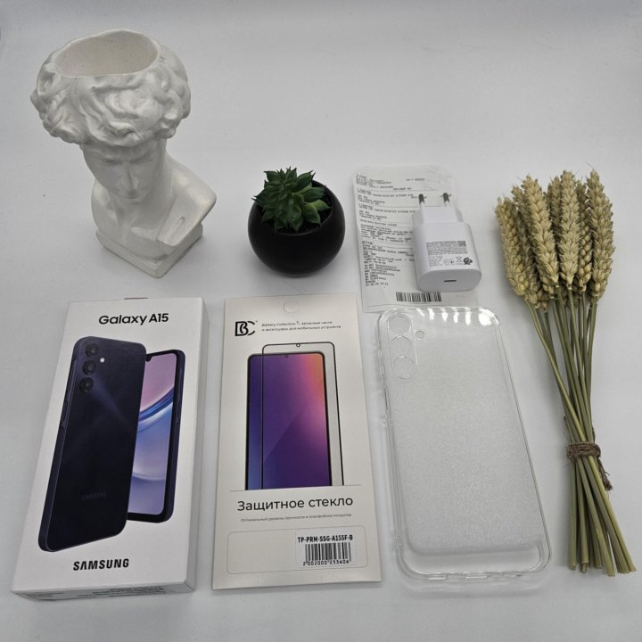 Samsung A15 8/256GB, новый, полный комплект