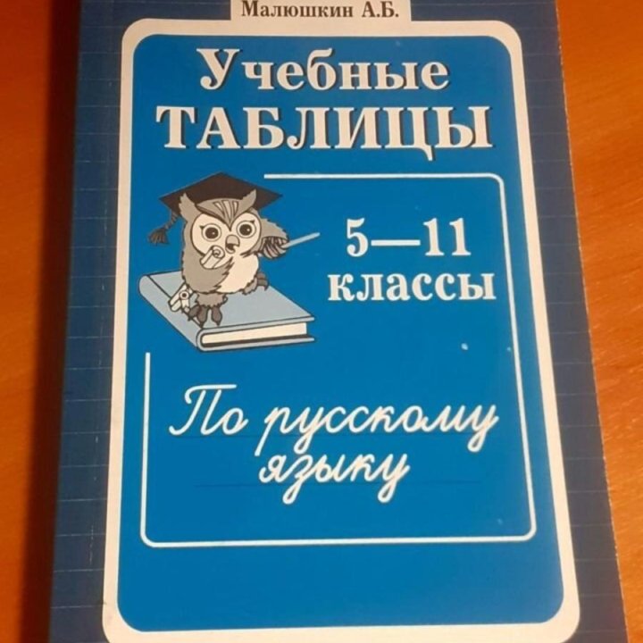 Учебные таблицы по русскому языку 5-11 Малюшкин