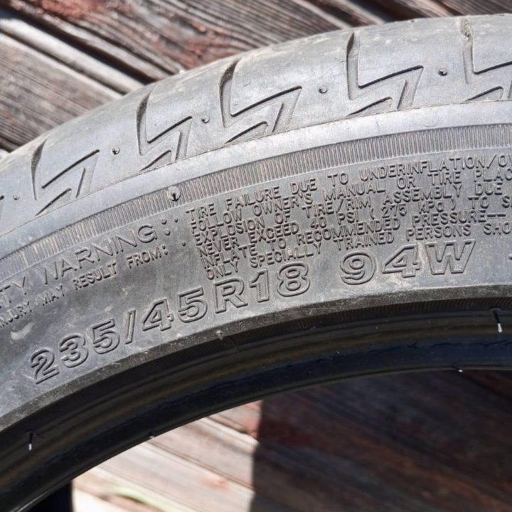 Летняя резина Bridgestone, 18 R, 4 шт.