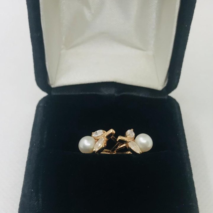 Серьги золото