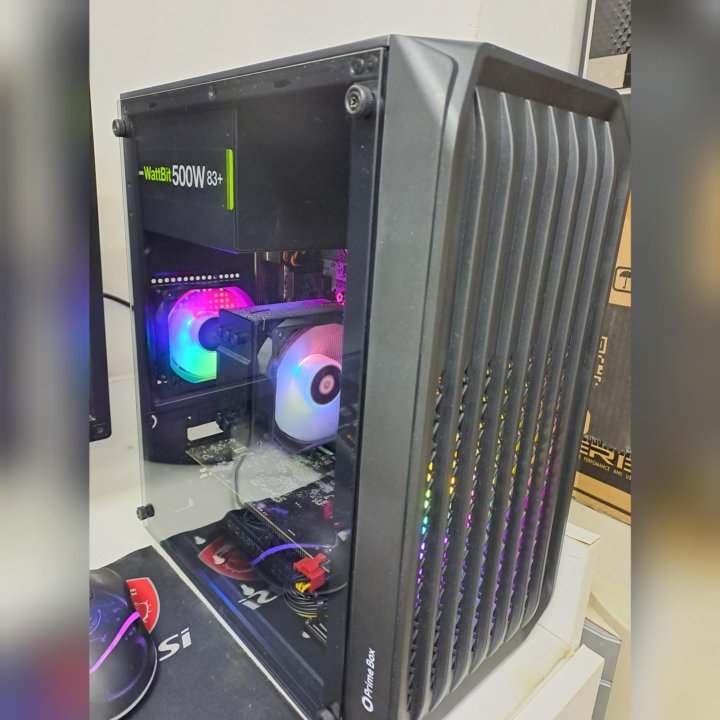 Игровой пк ryzen 7 1700, GTX 1650, SSD M2+HDD 1tb