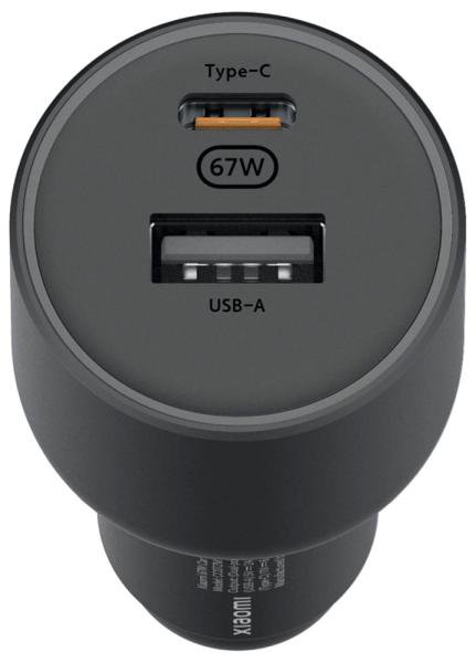 АЗУ Xiaomi Car Charger 67W USB-A + Type-C (BHR6814GL) Black