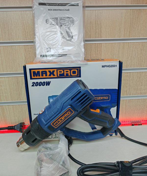 Строительный фен Maxpro 2000W