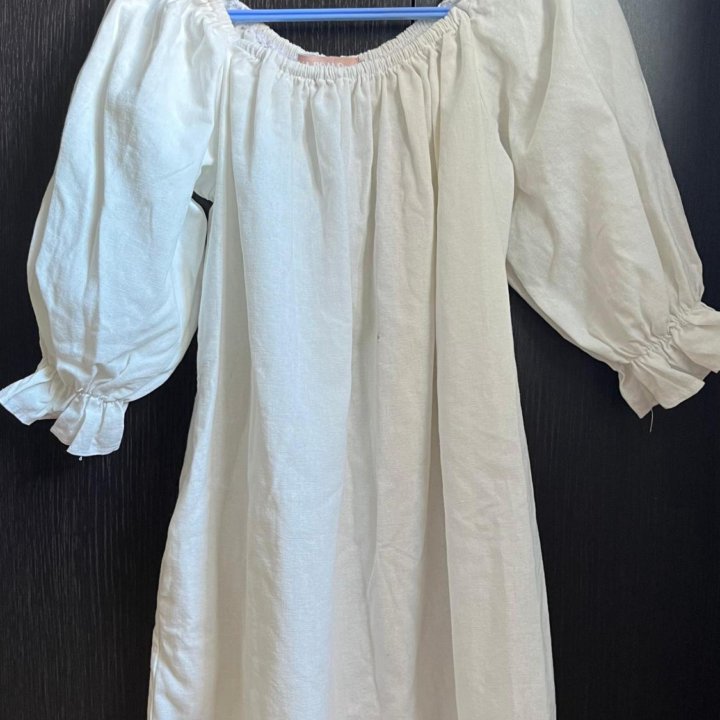 Льняное платье