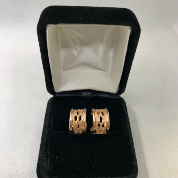 Серьги золото