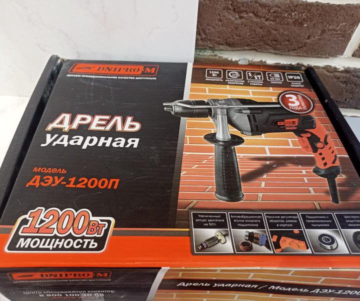 Дрель Dnipro-M ДЭУ-1200П