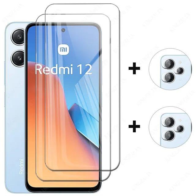 Закаленное стекло для Xiaomi Redmi 12, 2шт