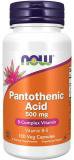 Now Pantothenic Acid 500 мг 100 капсул