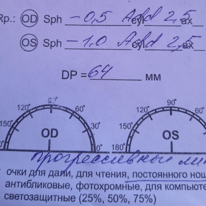 Очки хамелеон с диоптриями, самое сильное затемнен