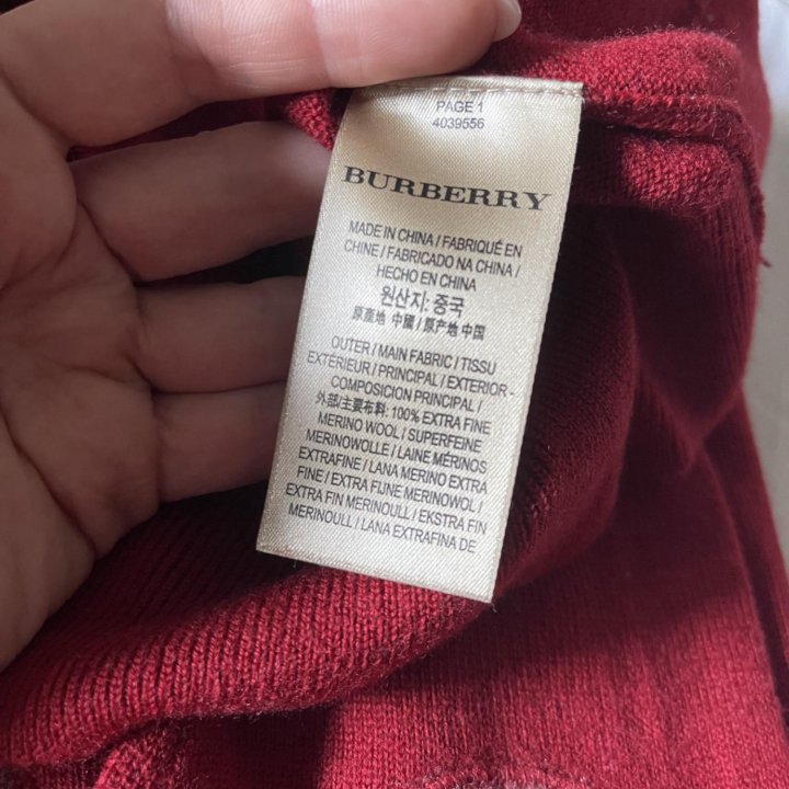 Шерстяное платье Burberry, р.S