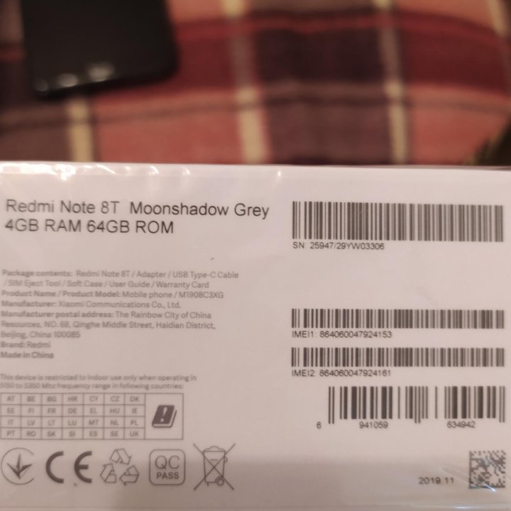 Смартфон Redmi Note 8Т 64gb