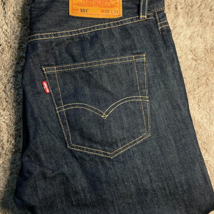 Джинсы levi's 501 dark indigo