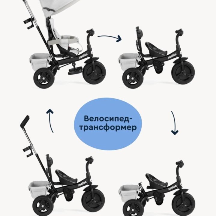 Велосипед детский трёхколёсный трансформер