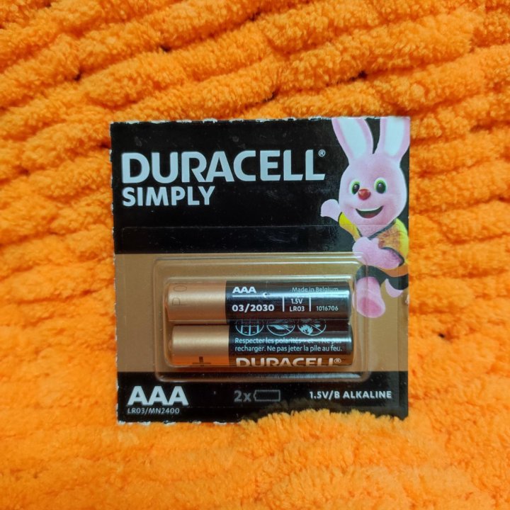 Батарейки duracell новые