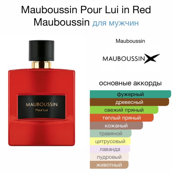 Мужские духи Mauboussin Pour Lui in Red 100 мл.