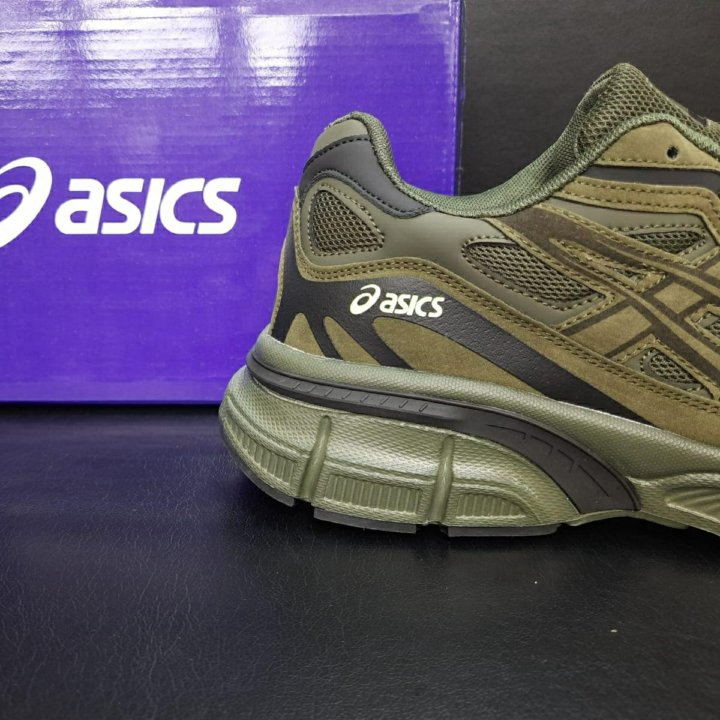 Кроссовки Asics большие размеры артикул 125 олив