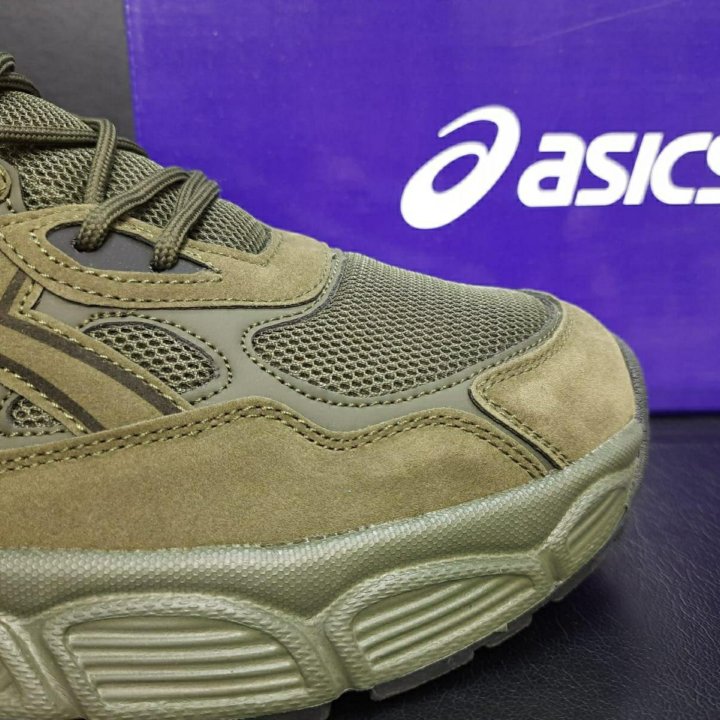 Кроссовки Asics большие размеры артикул 125 олив