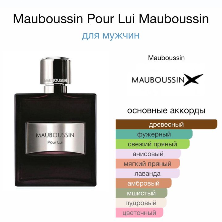 Мужские духи Mauboussin POUR LUI 100 мл. Оригинал