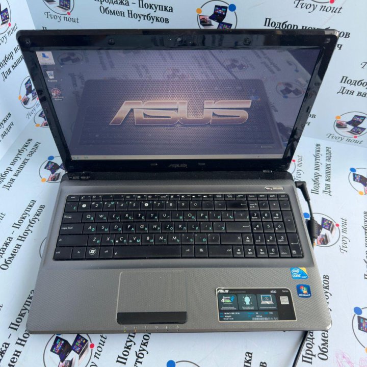 ASUS A52J, игровой ноут RADEON 6370, CORE I3 380m