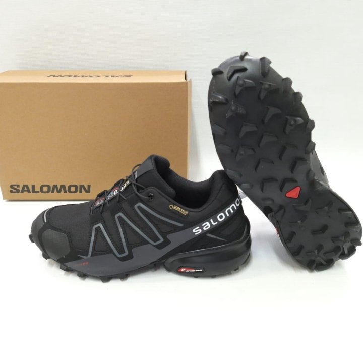 Кроссовки Salomon трейл артикул 414551 чёрный