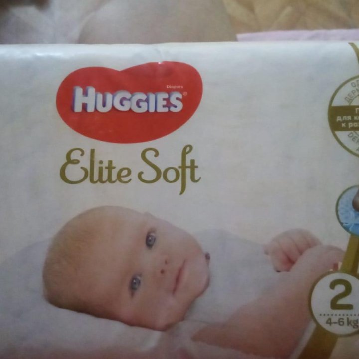 Подгузники Huggies Elit Soft