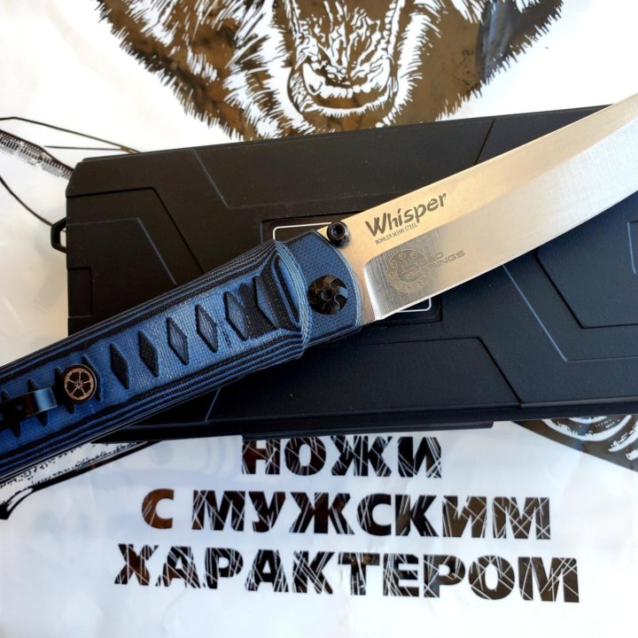 Нож Kizlyar Supreme Whisper M390 На подшипнике